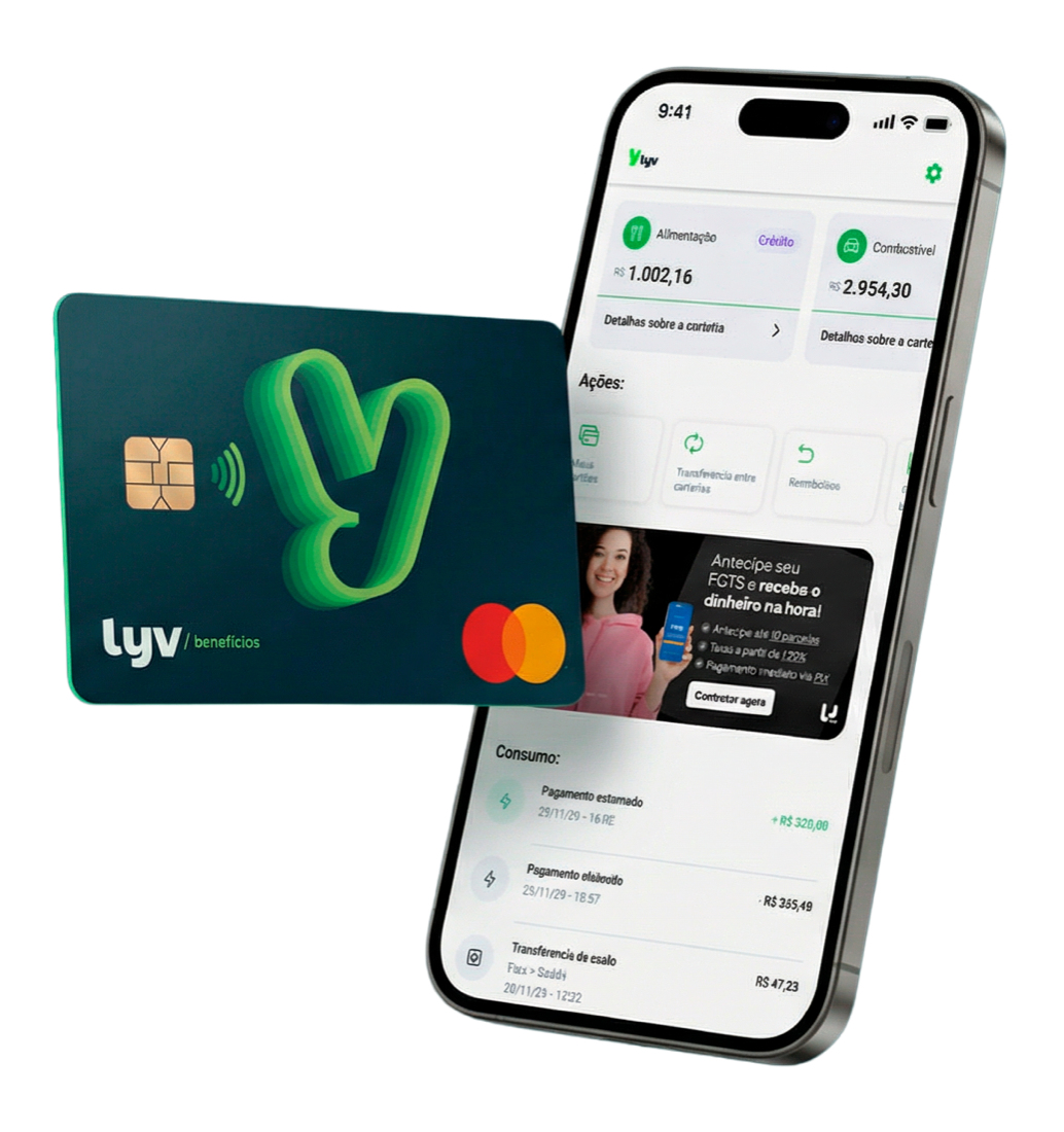 Cartão LYV - agende sua demonstração