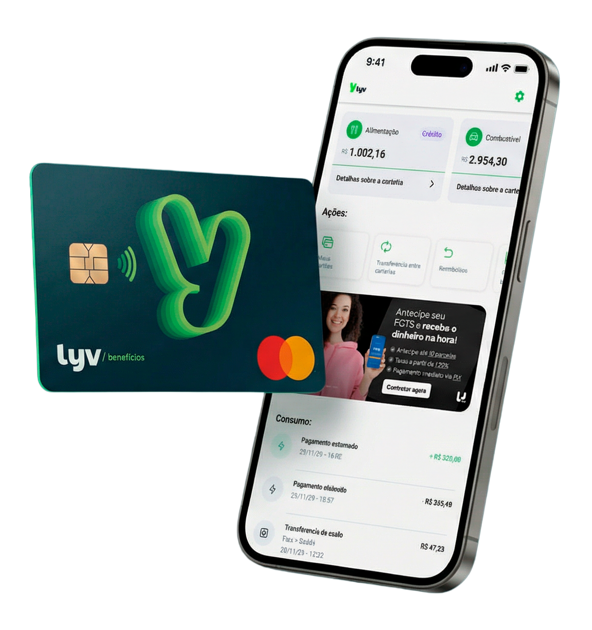 Cartão LYV - agende sua demonstração